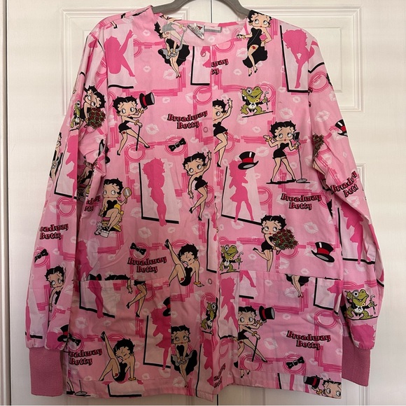 Vintage Betty Boop Scrub Top - Picture 1 of 8